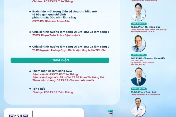 CHƯƠNG TRÌNH SINH HOẠT KHOA HỌC ĐIỀU TRỊ UNG THƯ BIỂU MÔ TẾ BÀO GAN QUÁ CHỈ ĐỊNH PHẪU THUẬT CHIA SẺ TỪ GÓC NHÌN LÂM SÀNG